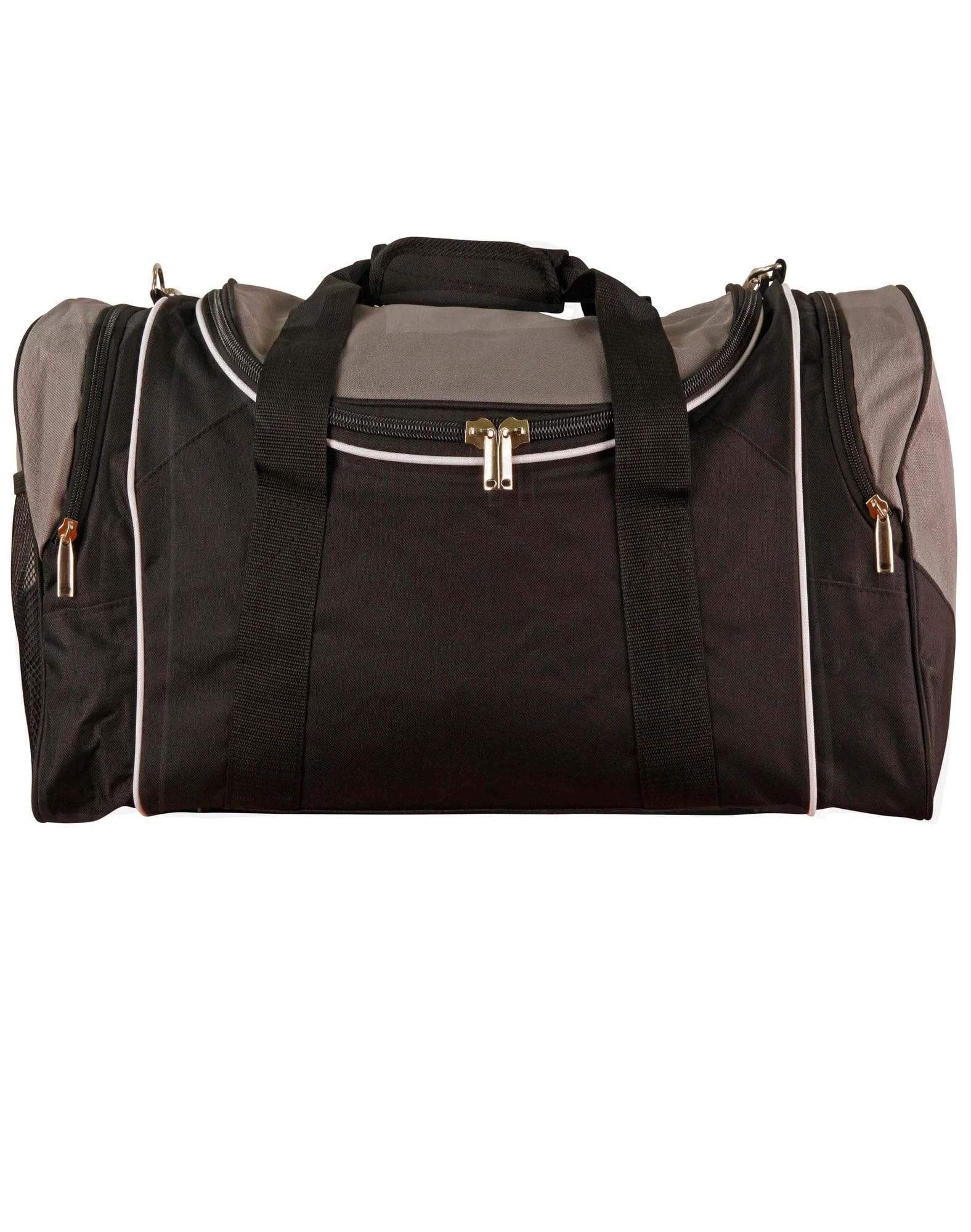 Winner Sports/ Travel Bag B2020 Active Wear Winning Spirit Black/White/Grey "(w)65cm x (h)32cm x (d)27cm, 56.2 Litres Capacity" 